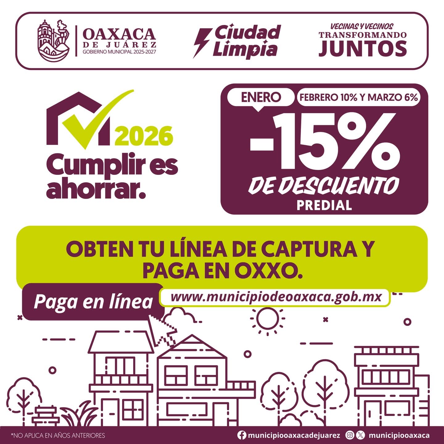 Inicia en Oaxaca de Juárez el pago del impuesto predial con descuentos ...